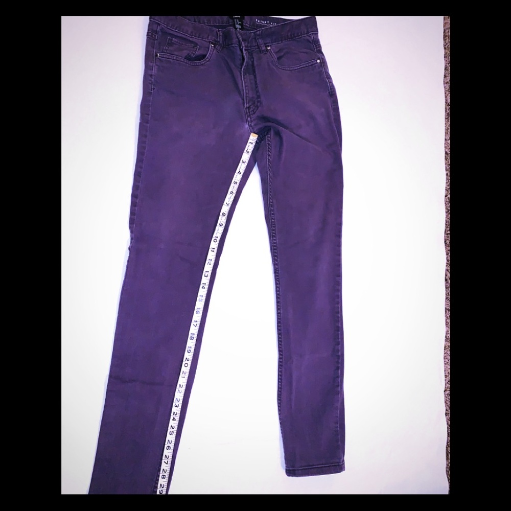 Men’s Purple H&M skinny fit jeans 32X 31